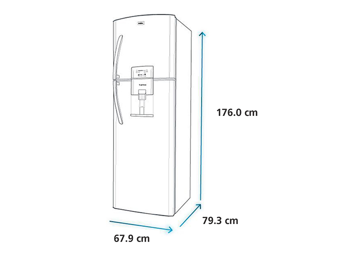 REFRIGERADOR MABE TOP FREEZER NO FROST 390 L RMP410FZUU NF BLACK S 9