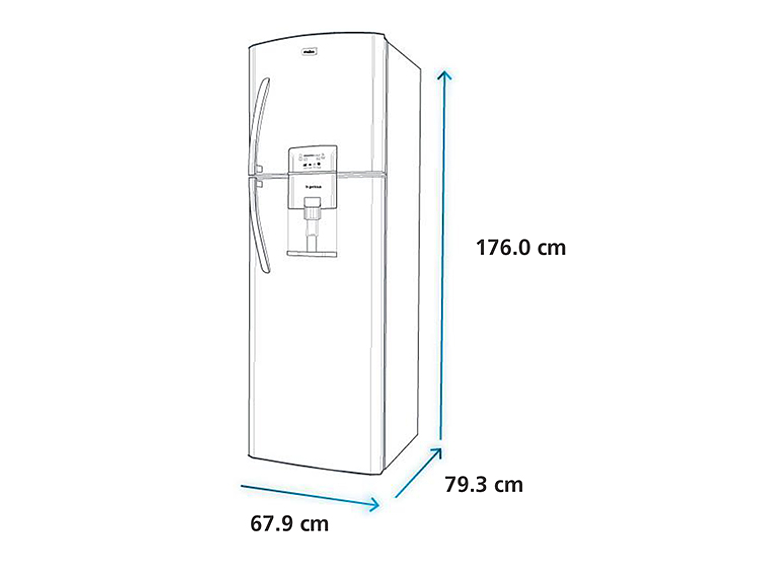 REFRIGERADOR MABE TOP FREEZER NO FROST 390 L RMP410FZUU NF BLACK S 9