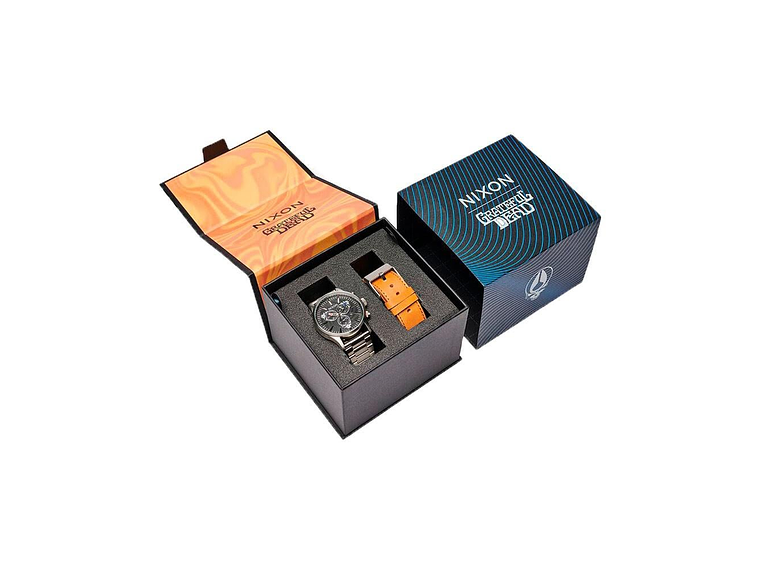 RELOJ GRATEFUL DEAD SENTRY CHRONO SILVER BLACK NIXON 5