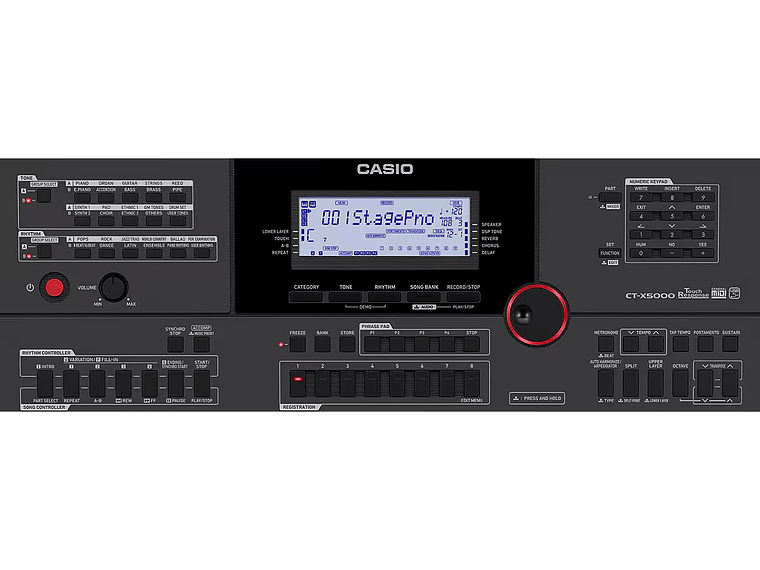 TECLADO DE 61 TECLAS CASIO CTX5000 CON ATRIL Y BANQUETA 3