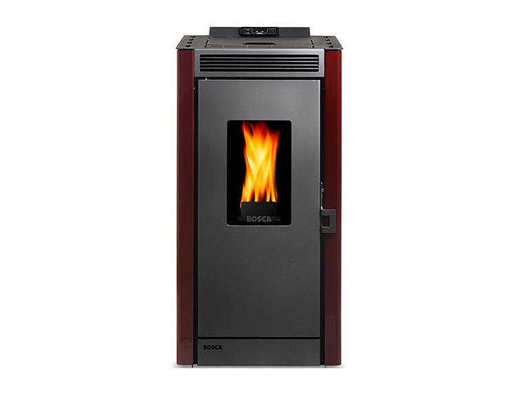 CALEFACTOR A PELLET BLACK VISION BURDEO 1