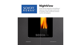 CALEFACTOR A PELLET BLACK VISION BURDEO