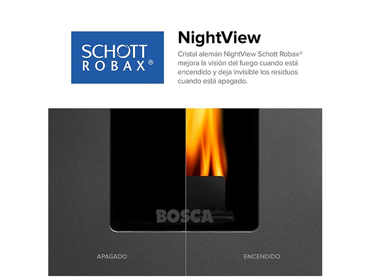 CALEFACTOR A PELLET BLACK VISION BURDEO 2