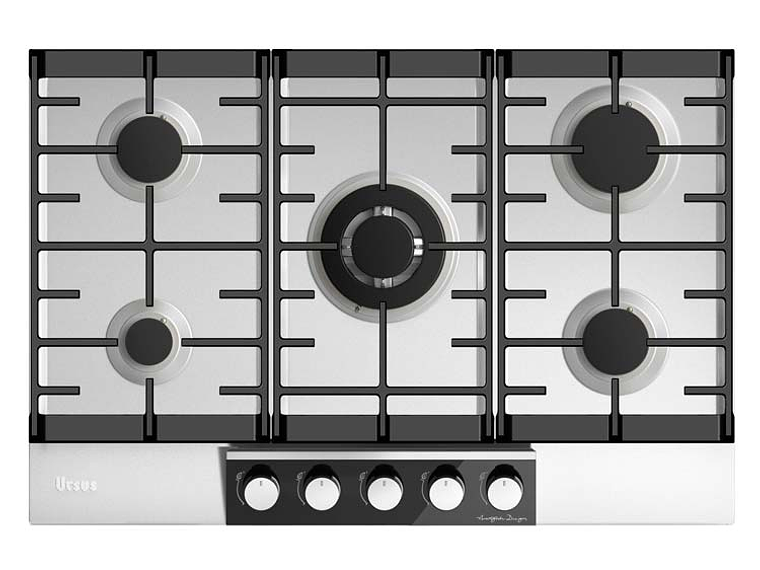 ENCIMERA GAS LICUADO URSUS TROTTER 5 PLATOS AVANT GARDE GS-75T GL 1