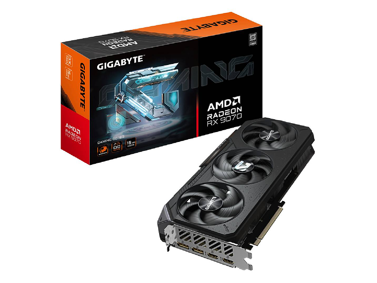 TARJETA DE VIDEO GIGABYTE RADEON RX 9070 GAMING OC 16G 1