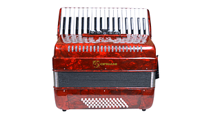 ACORDEÓN CIPRIANI 60 BAJOS 5 REGISTROS ROJA CPA-60-5RD