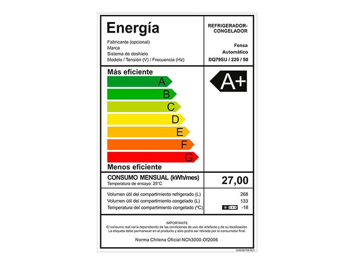 REFRIGERADOR FENSA SIDE BY SIDE NO FROST 401 L MULTIDOOR DQ79SU 9
