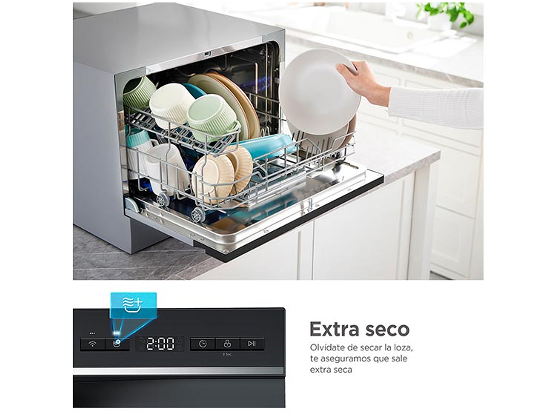 LAVAVAJILLAS MIDEA 6 CUBIERTOS FREESTANDING MDWTF0602MS 3