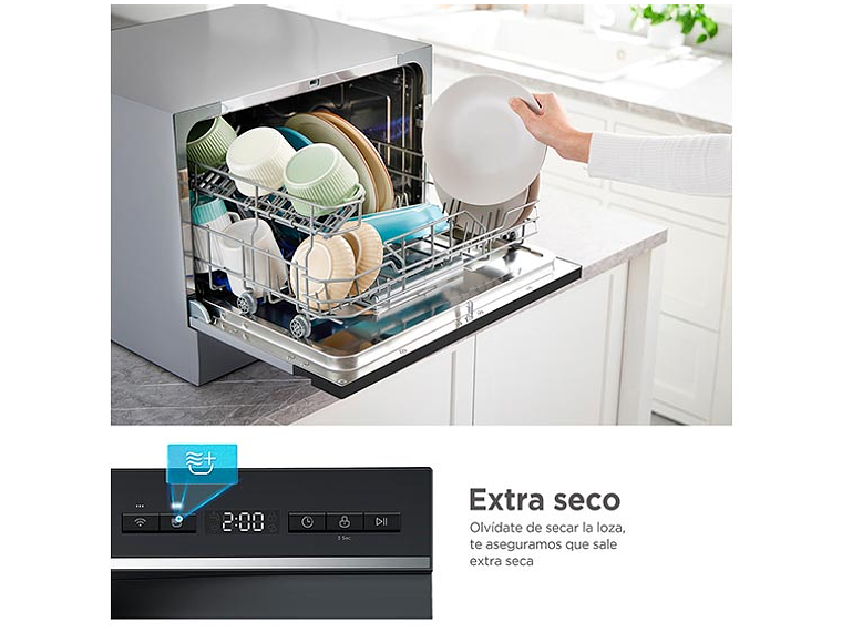 LAVAVAJILLAS MIDEA 6 CUBIERTOS FREESTANDING MDWTF0602MS 3