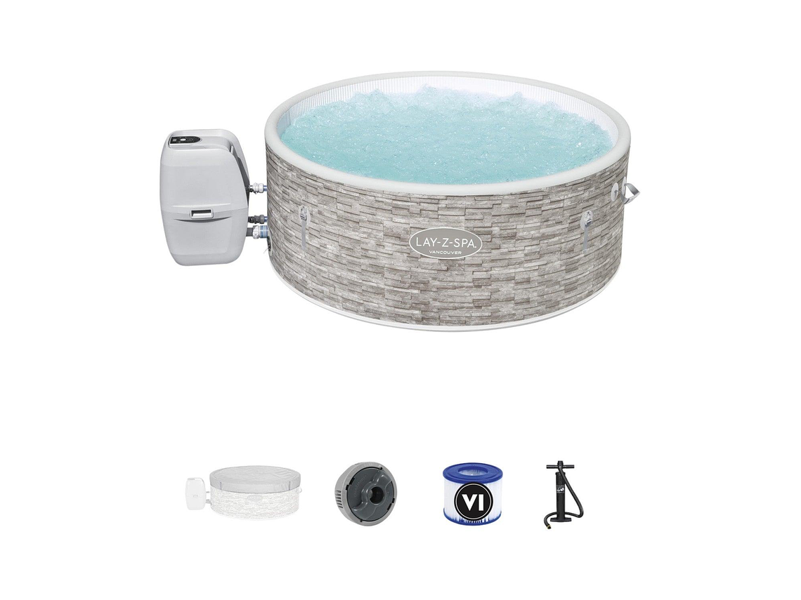 HOT TUB SPA JACUZZI INFLABLE VANCOUVER 5 PERSONAS BESTWAY 3