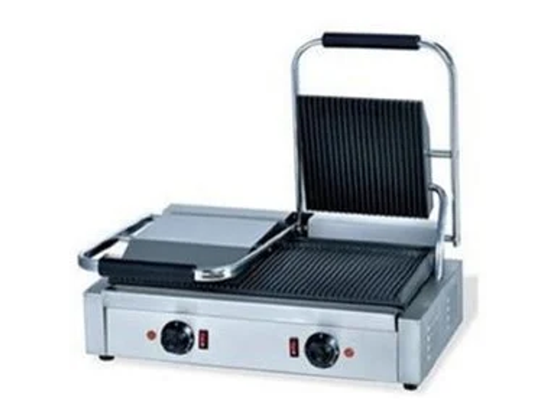 PLANCHA DOBLE CONTACTO ACANALADA ECOBECK MODELO HEG-813 DOBLE 1