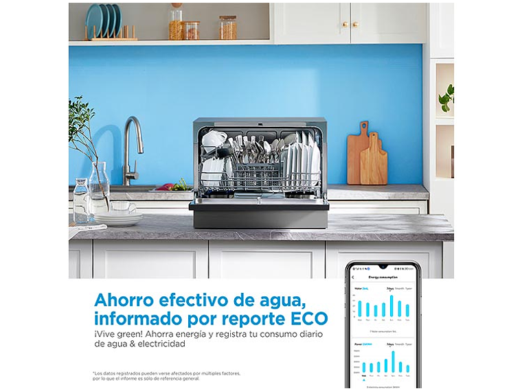 LAVAVAJILLAS MIDEA 6 CUBIERTOS FREESTANDING MDWTF0602MS 4