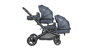  COCHE DOBLE BEBEGLO DUETO NEGRO