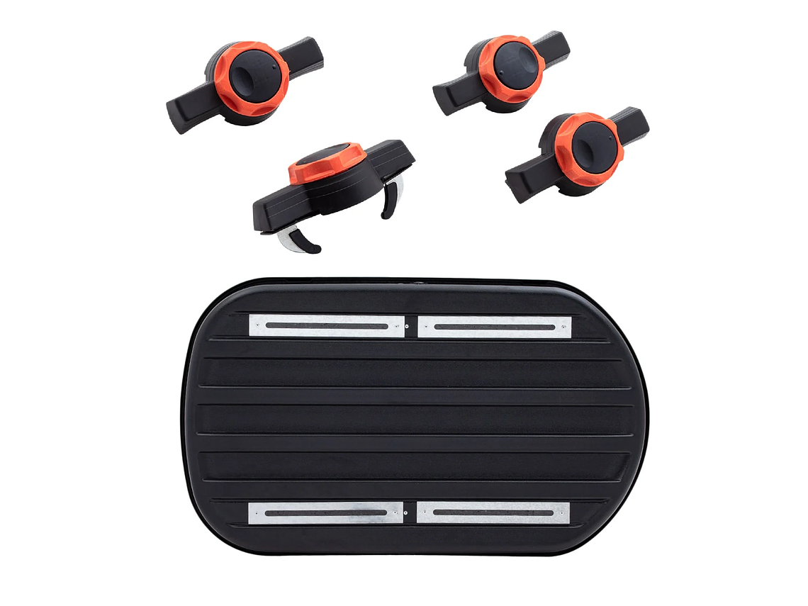 PORTAEQUIPAJE CARBON 250L ANCLAJE RAPIDO 7