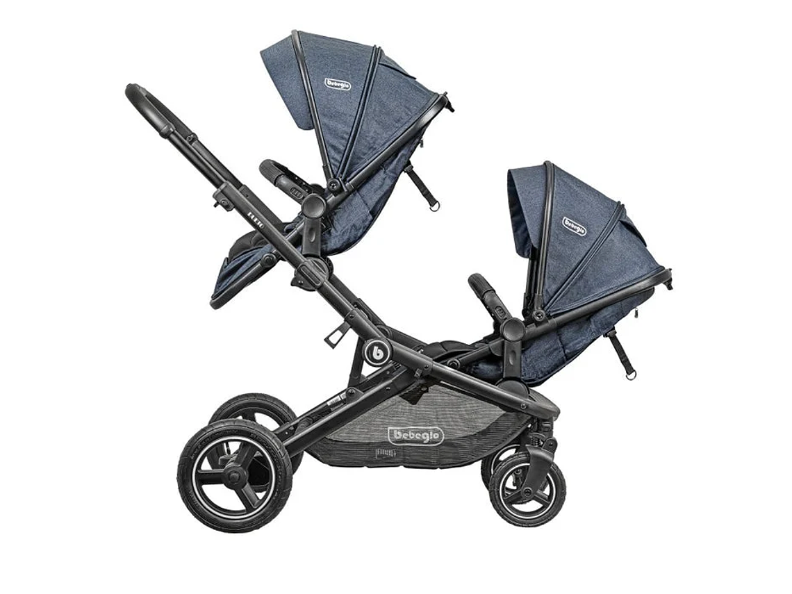  COCHE DOBLE BEBEGLO DUETO NEGRO 4