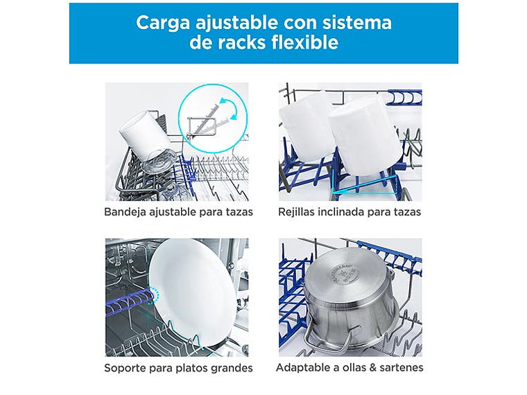 LAVAVAJILLAS MIDEA 6 CUBIERTOS FREESTANDING MDWTF0602MS 7