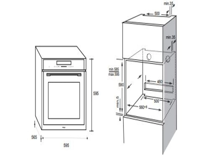 HORNO EMPOTRADO PRESTIGE 72 LTS FDV 6