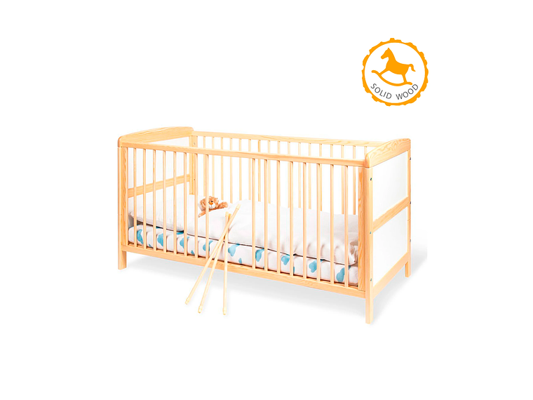 CUNA DE MADERA FLORIAN 70X140+COLCHÓN 1