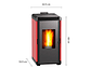  CALEFACTOR A PELLET BOSCA HERA ROJO - Miniatura 4