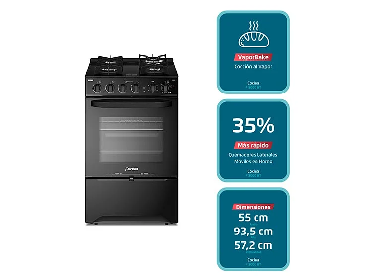 COCINA FENSA 4 PLATOS F3000 BT 7