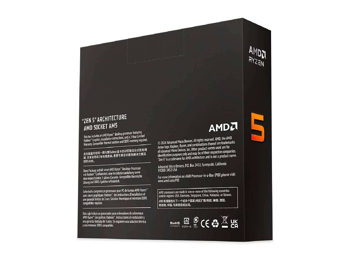 PROCESADOR AMD RYZEN 5 9600X 6C/12T 3.9-5.4GHZ 2
