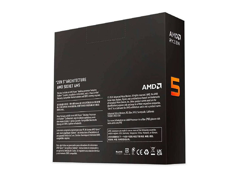 PROCESADOR AMD RYZEN 5 9600X 6C/12T 3.9-5.4GHZ 2