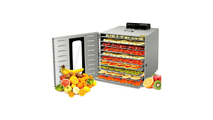 HORNO DESHIDRATADOR ALIMENTOS 10 BANDEJAS ACERO