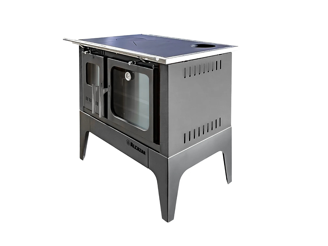 COCINA A LEÑA ALCAZAR EUROPEA S800 GRIS 5