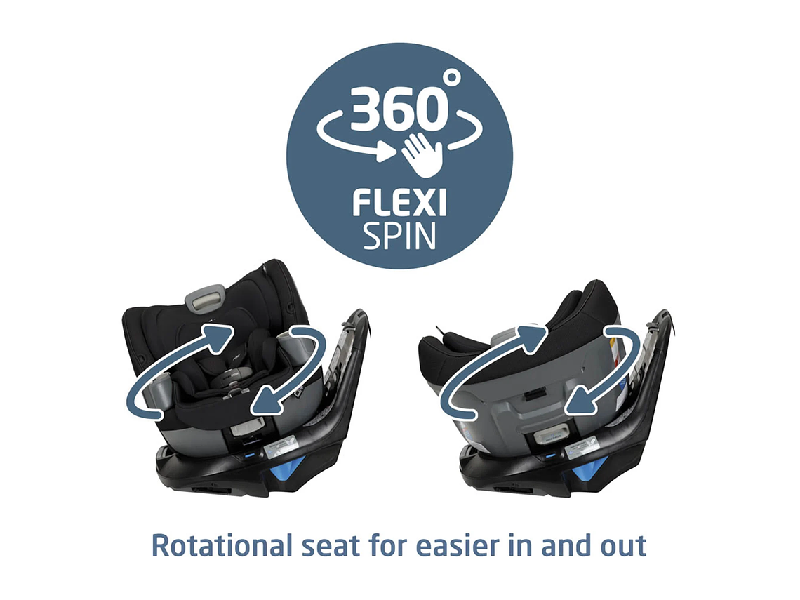 SILLA DE AUTO CONVERTIBLE EMME 360° MIDNIGHT BLACK MAXI COSI 7