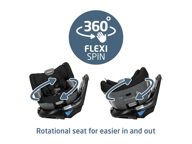 SILLA DE AUTO CONVERTIBLE EMME 360° MIDNIGHT BLACK MAXI COSI 7