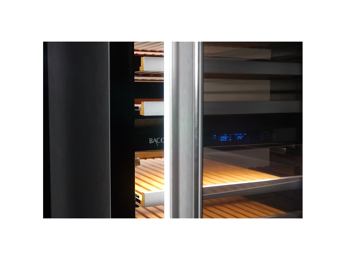 CAVA DE VINOS PREMIUM CLIMATIZADA BIZONA 165 BOTELLAS BACOOL 7