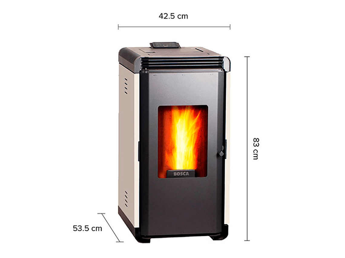 CALEFACTOR A PELLET BOSCA HERA CREMA 2