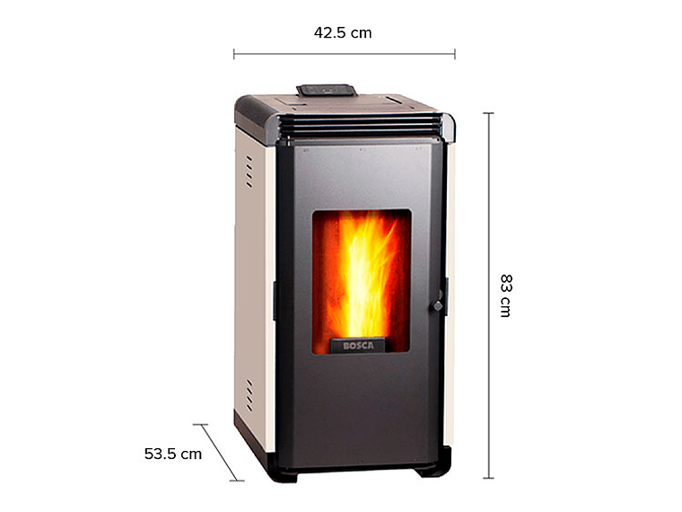 CALEFACTOR A PELLET BOSCA HERA CREMA 2