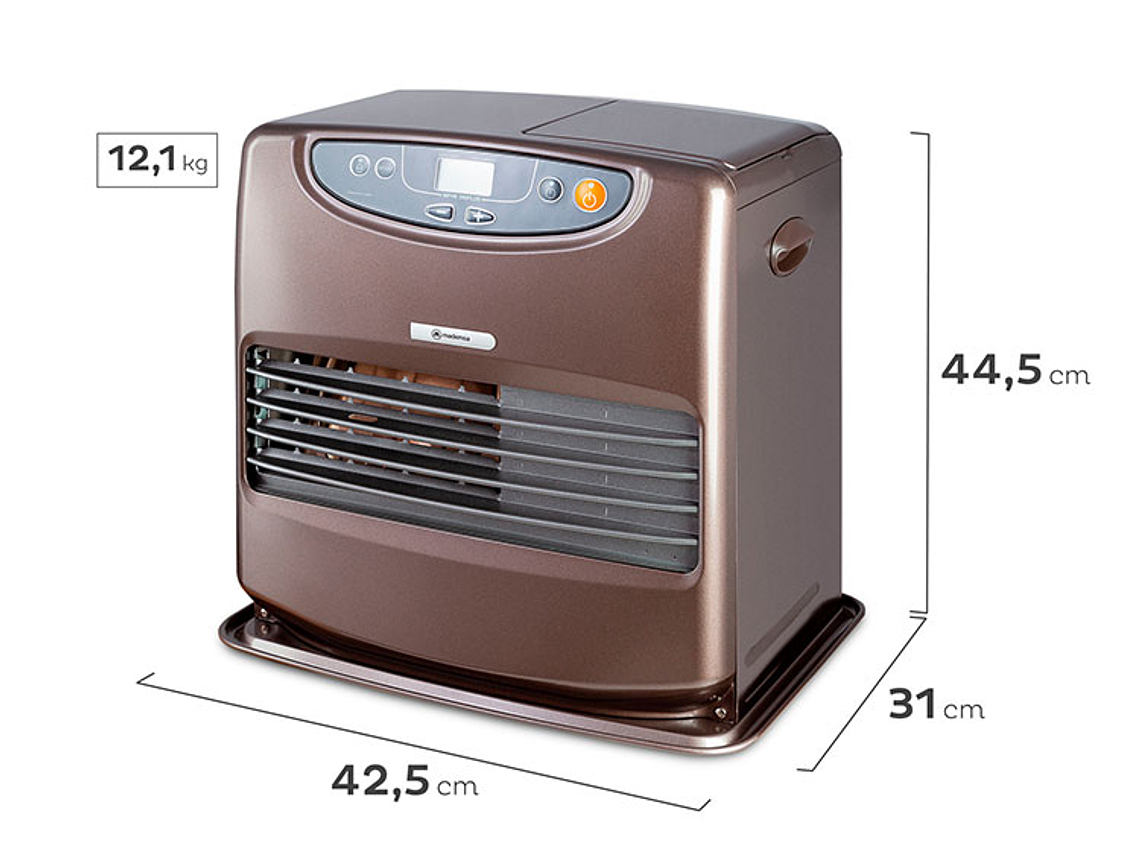 ESTUFA MADEMSA PARAFINA LÁSER 9 LT FAN HEATER MFHK 590 PLUS 2