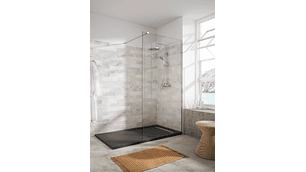 MAMPARA DE PANEL FIJO TEKA TIMMOR CRISTAL 6 MM 195 X 80 CM