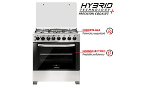 COCINA A GAS LICUADO/NATURAL SINDELEN 5 PLATOS CH-740NI 5Q HIBRIDA CONVECCION