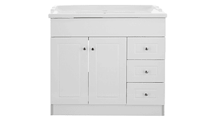 KIT DOMSA MUEBLE VANITORIO B100PHD-B + F-100/100 X 80 X 47 CM BLANCO