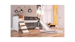 CAMA TRANSICIÓN INFANTIL KIDSCOOL PLAYGROUND BLANCO