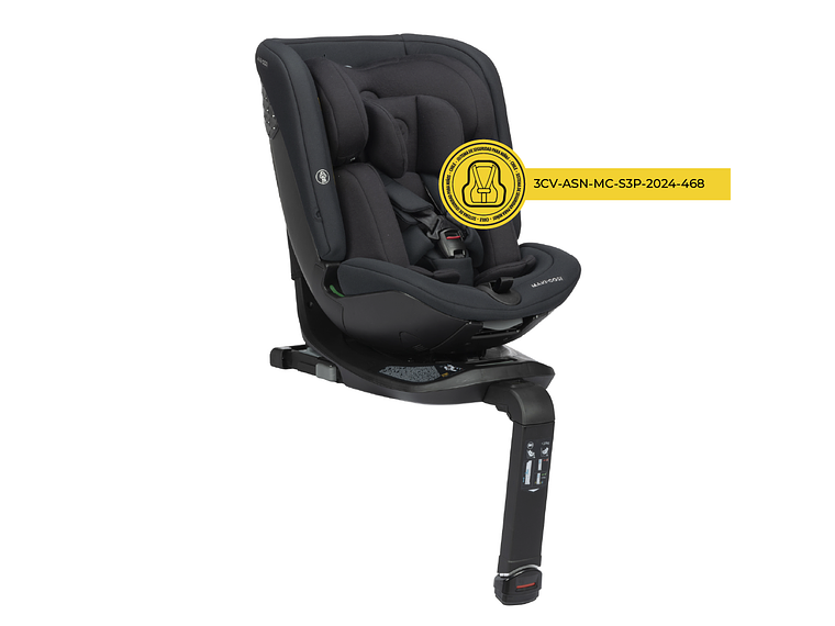 SILLA AUTO CONVERTIBLE SPINEL 360° PLUS O12 AUTHENTIC BLACK 2