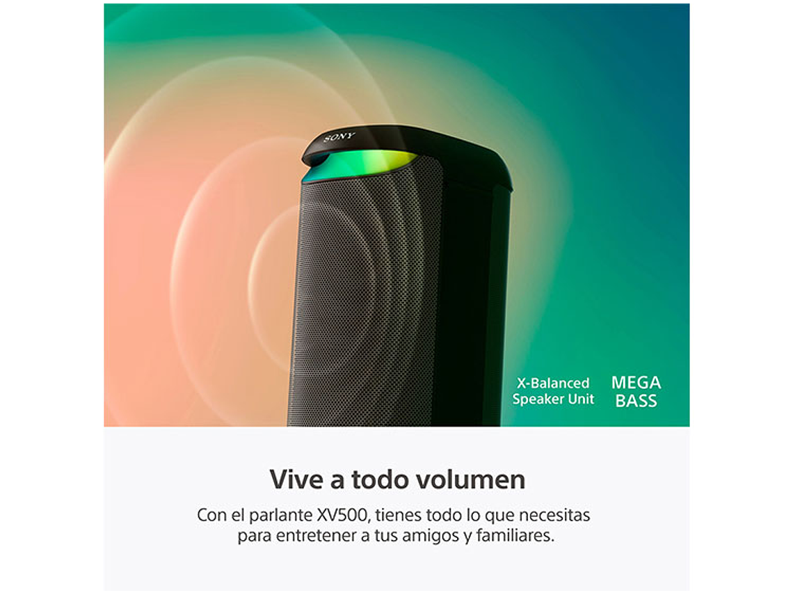 PARLANTE BLUETOOTH SONY SRS-XV500/BCLA9 4