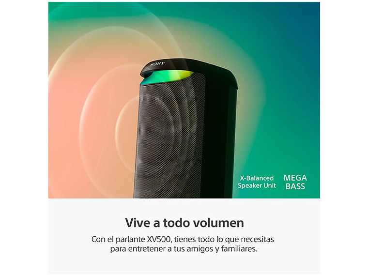 PARLANTE BLUETOOTH SONY SRS-XV500/BCLA9 4