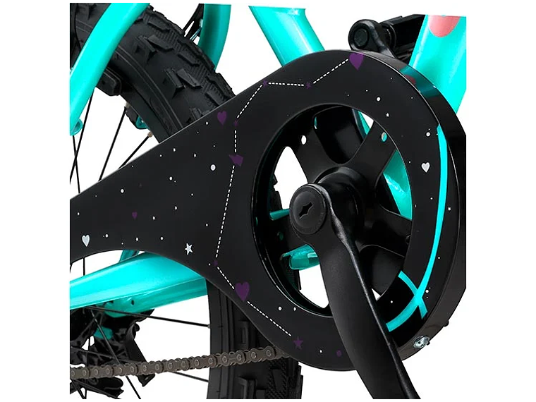 BICICLETA INFANTIL OXFORD LUNA VERDE ARO 20 4