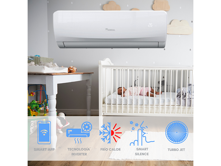 INCLUYE INSTALACIÓN EN RM SPLIT INVERTER 12000BTU WIFI APP 2