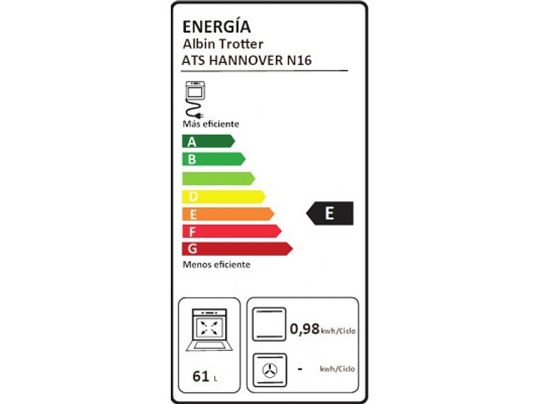 HORNO EMPOTRABLE ATS HANNOVER N16 6