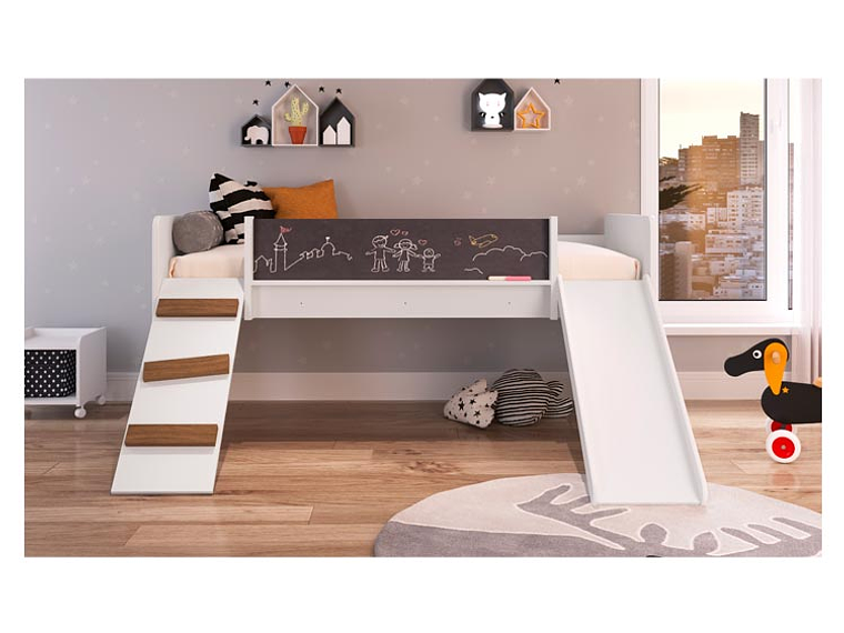 CAMA TRANSICIÓN INFANTIL KIDSCOOL PLAYGROUND BLANCO 4