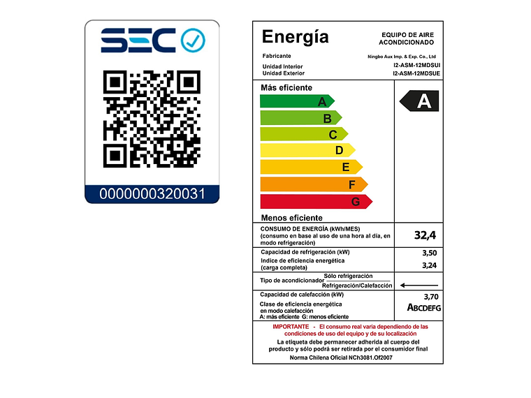 INCLUYE INSTALACIÓN EN RM SPLIT INVERTER 12000BTU WIFI APP 3
