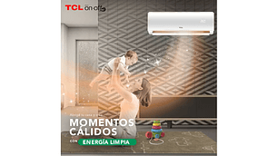 AIRE ACONDICIONADO FRIO-CALOR SPLIT TCL 18000 BTU 4EN1