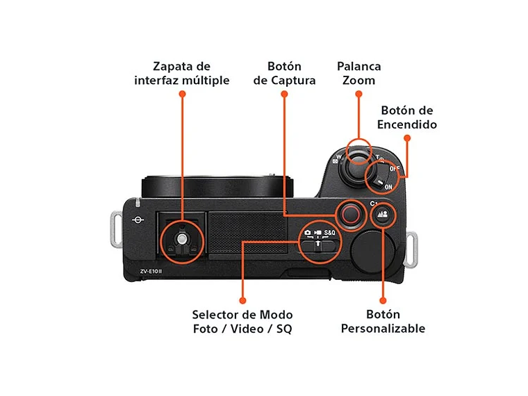 CÁMARA MIRRORLESS SONY ZV-E10 II PARA BLOGS 4K UHD 27MP + LENTE SELP16502 8