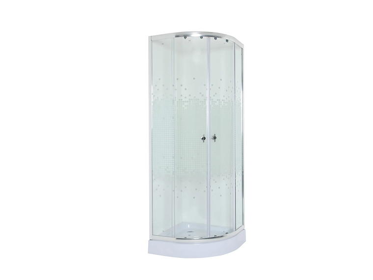 SHOWER DOOR 90X90CM 5MM MAMPARA CURVA | BLANCO 1