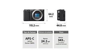 CAMARA APS-C ZV-E10 CON LENTE SELP1650